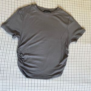 Urban behaviour gray cinched t shirt